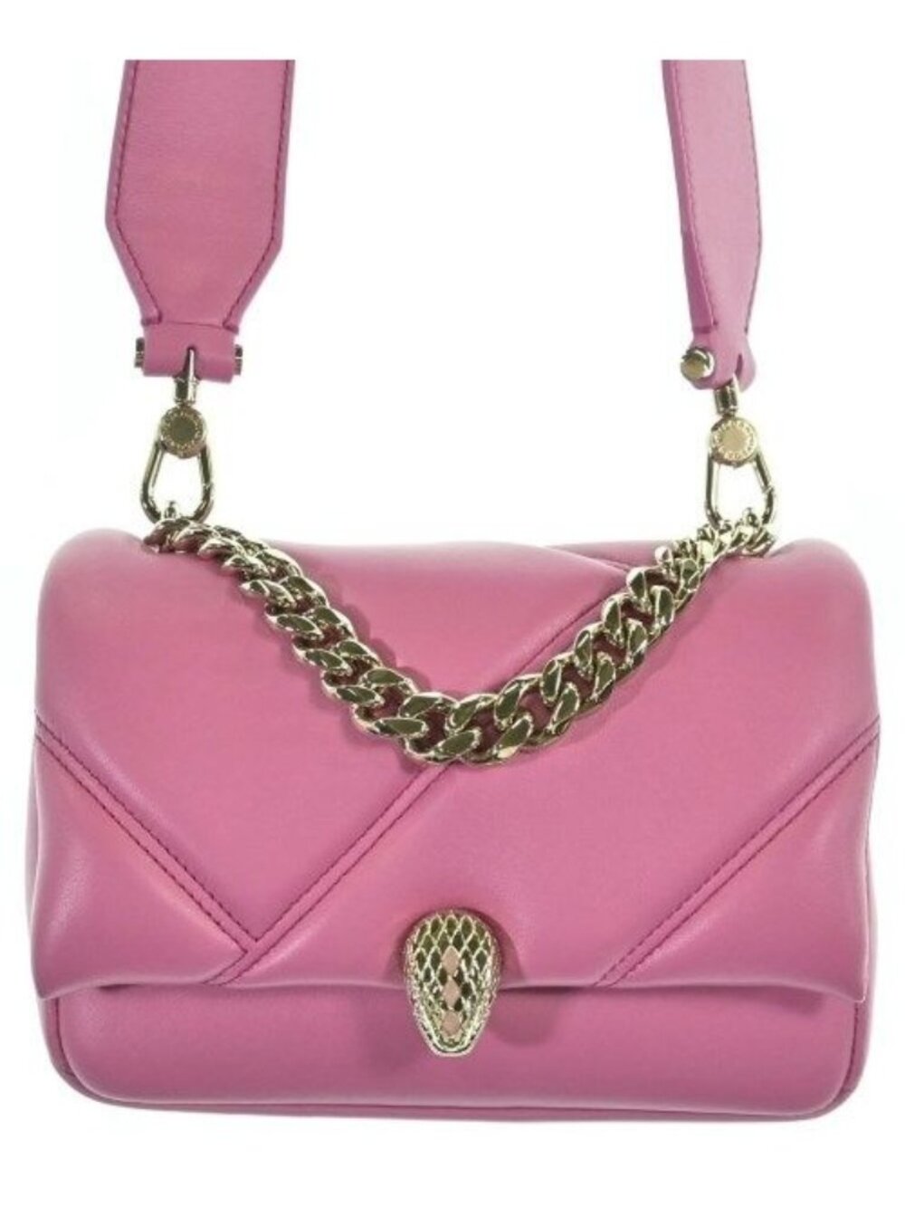 Bvlgari Serpenti Cabochon Shoulder Bag Pink